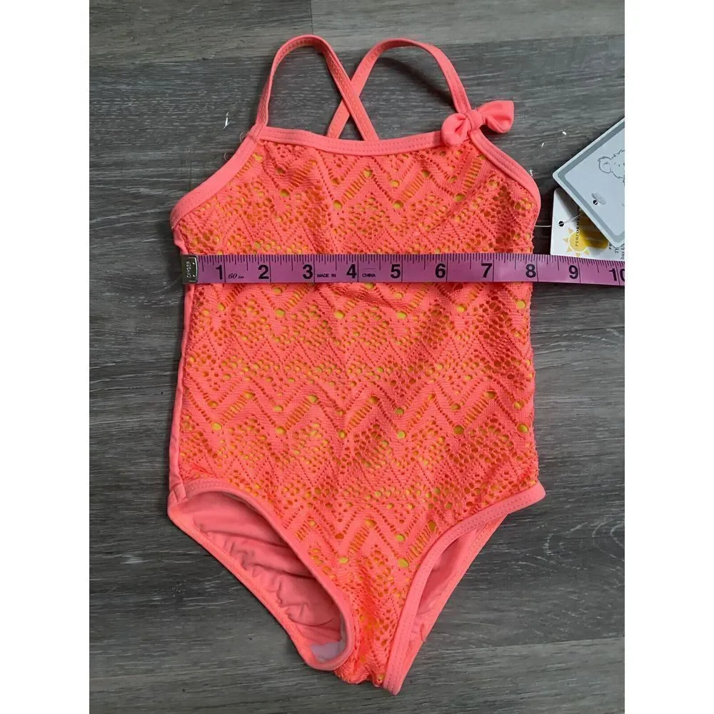 Koala Kids Girls 24 Months 1 Piece Pink Bathing Suit Swimsuit New Baby UPF 50